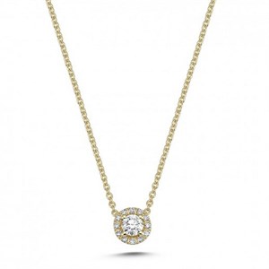 Cordelia Diamant vedhæng i 14 kt guld | V2136